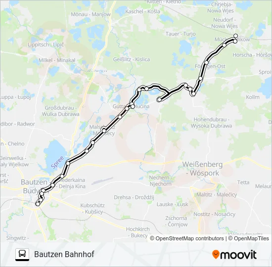 501 Bus Line Map