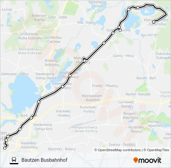 501 Bus Line Map