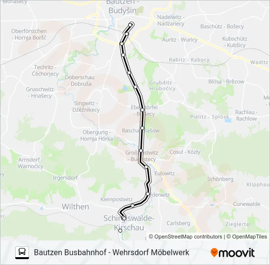 511 Bus Line Map