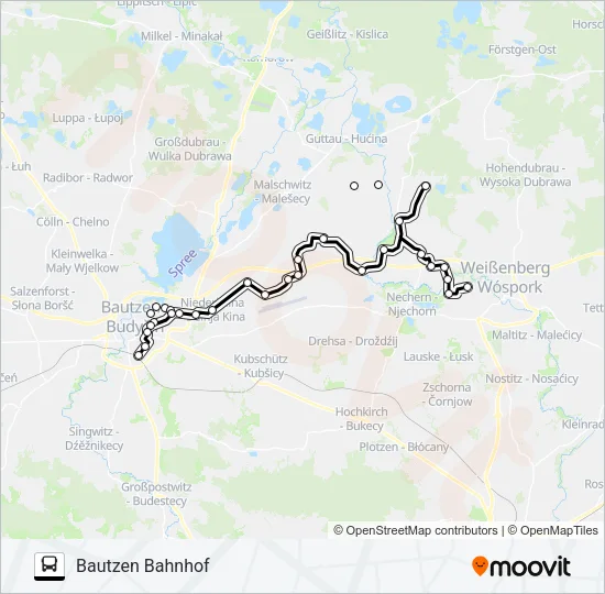 702 Bus Line Map