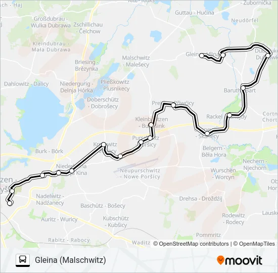 702 Bus Line Map