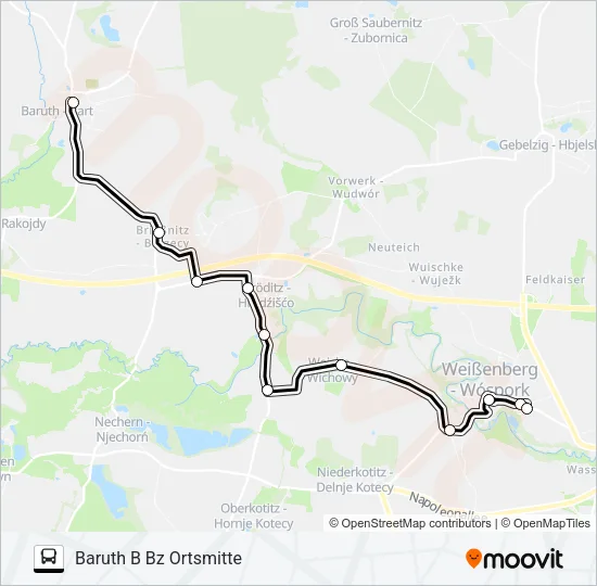 702 Bus Line Map