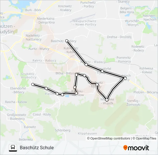 703 Bus Line Map