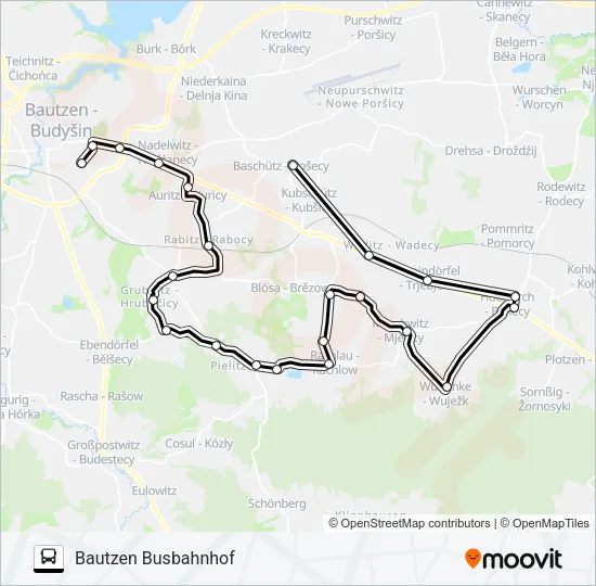 703 Bus Line Map