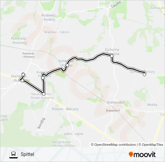 705 Bus Line Map