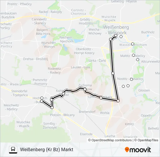 705 Bus Line Map