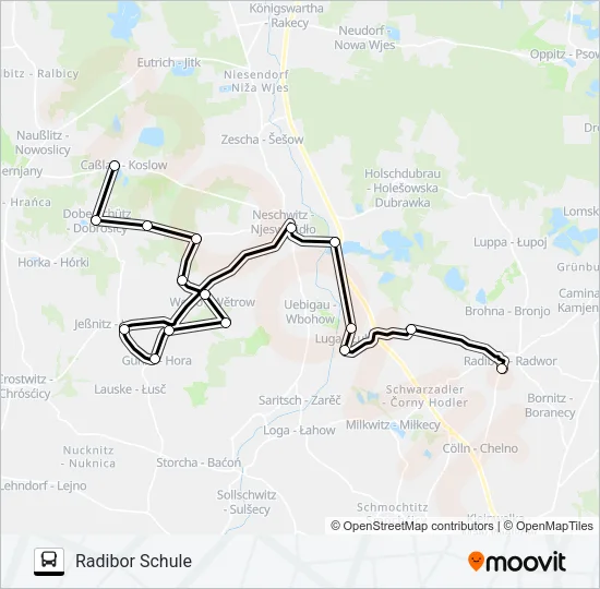 Автобус 707: карта маршрута