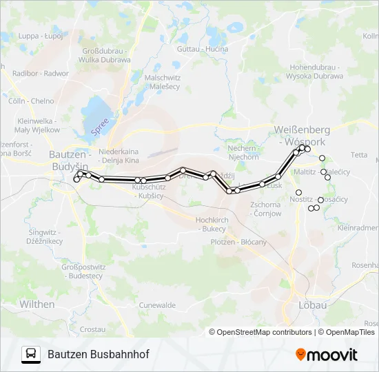 714 Bus Line Map