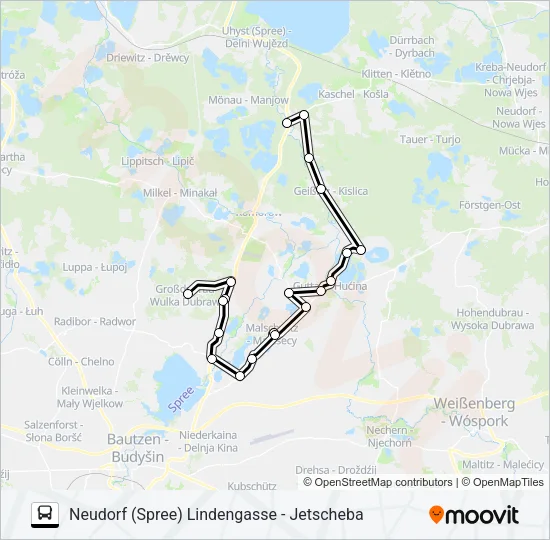 717 Bus Line Map