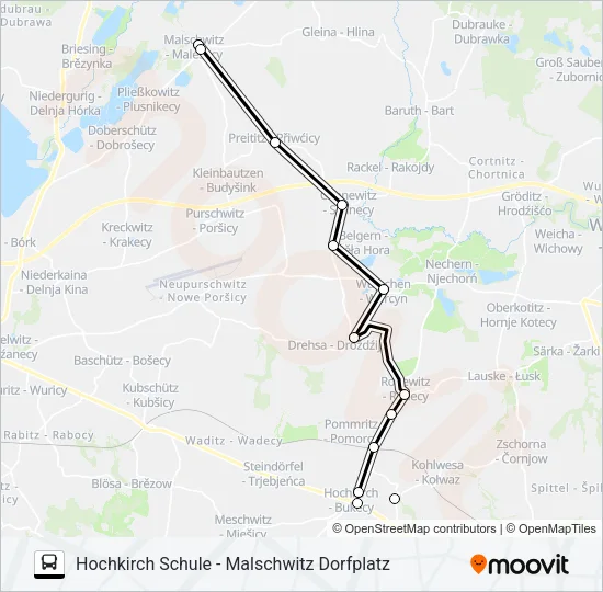718 Bus Line Map