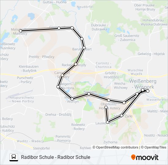 719 bus Line Map