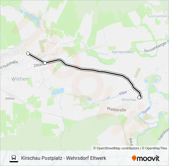 722 Bus Line Map