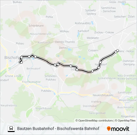 723 Bus Line Map