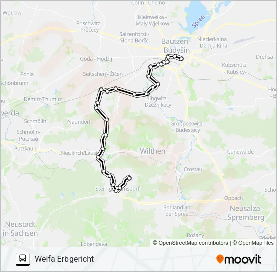 724 Bus Line Map