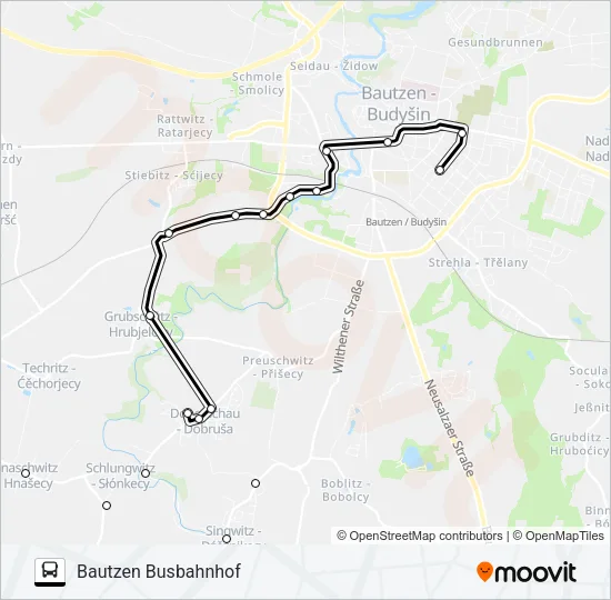 724 Bus Line Map