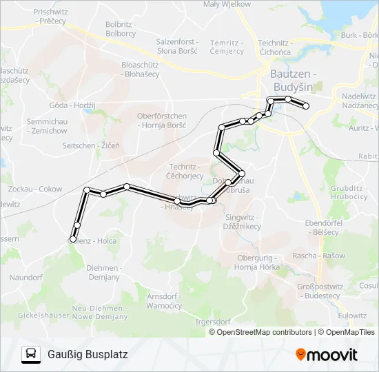 724 Bus Line Map
