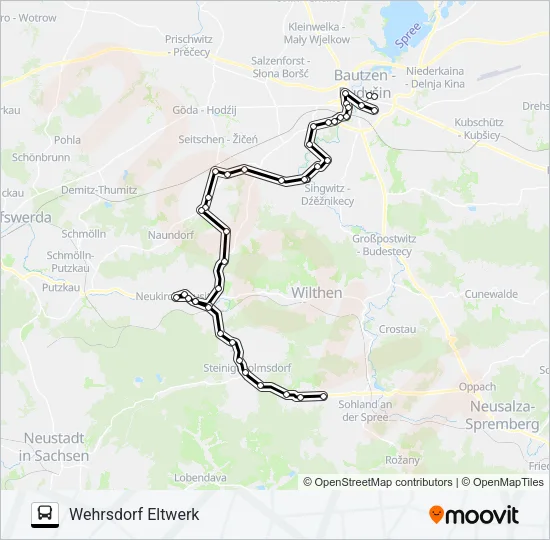 724 Bus Line Map