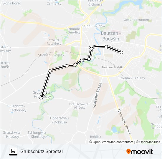 Автобус 724: карта маршрута