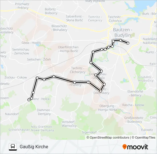 724 Bus Line Map