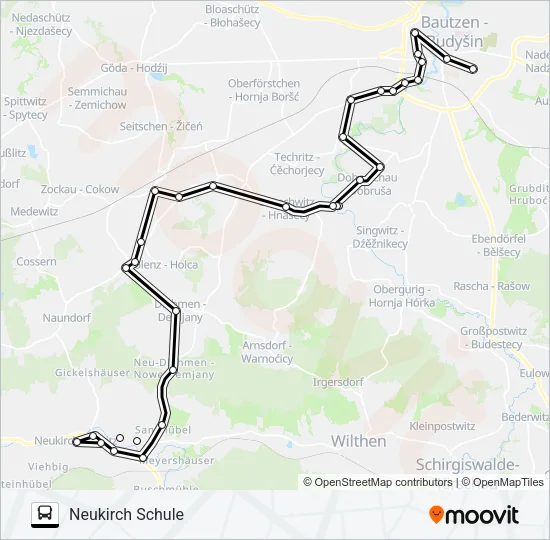 724 Bus Line Map