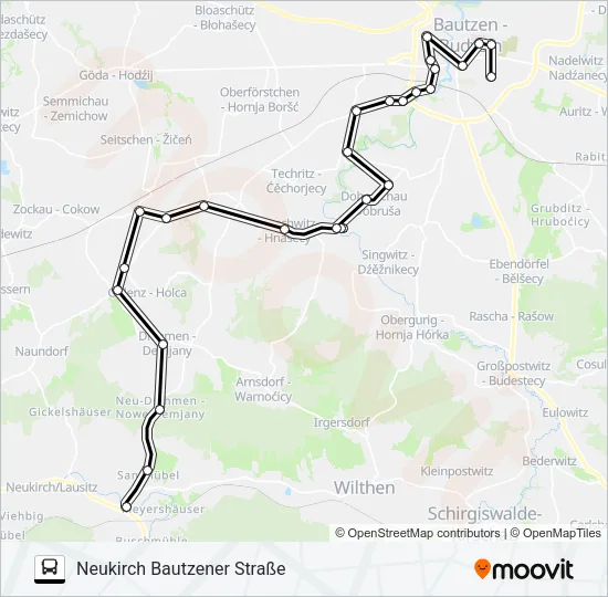 724 Bus Line Map
