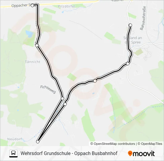 Автобус 725: карта маршрута