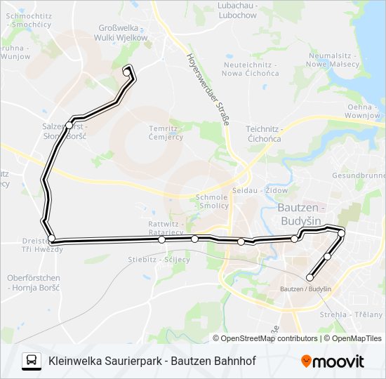 Автобус 727: карта маршрута