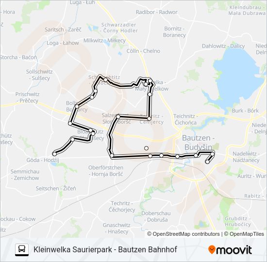 Автобус 727: карта маршрута