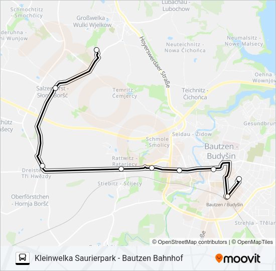 Автобус 727: карта маршрута