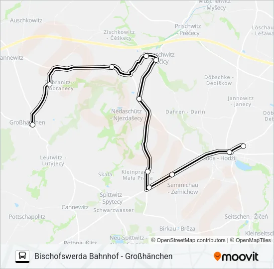 738 Bus Line Map