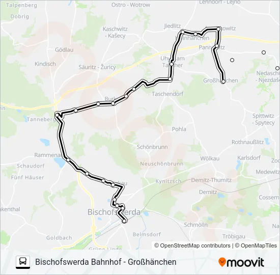 738 Bus Line Map