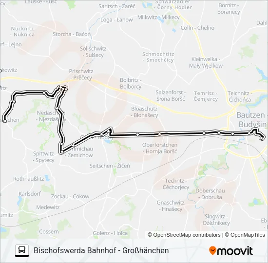738 Bus Line Map