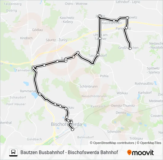 Автобус 738: карта маршрута