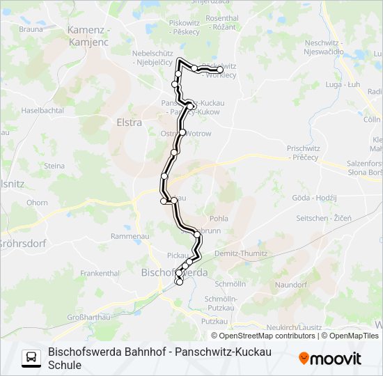 Автобус 739: карта маршрута