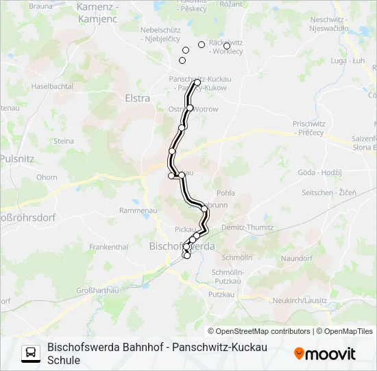 739 Bus Line Map