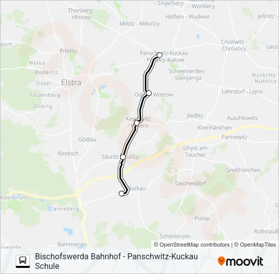 739 Bus Line Map