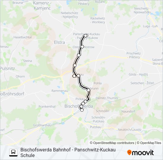 Автобус 739: карта маршрута