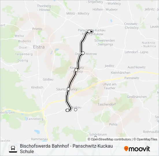 739 Bus Line Map