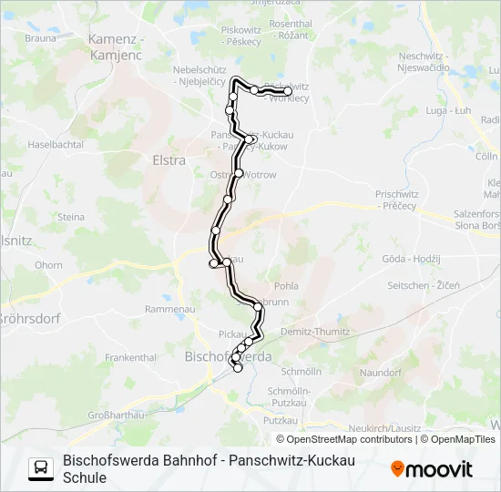 Автобус 739: карта маршрута