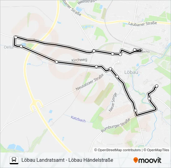 Buslinie 5 Karte