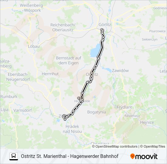 Автобус 12: карта маршрута