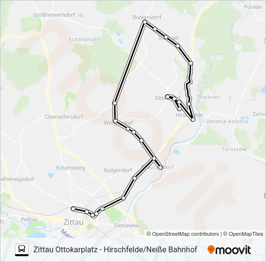 13 Bus Line Map