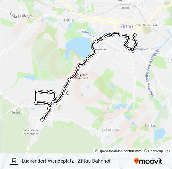16 Bus Line Map