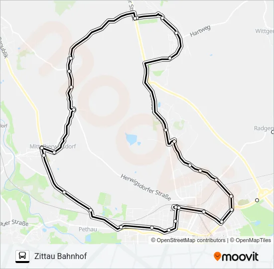 18 Bus Line Map
