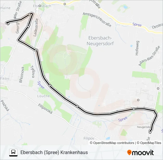 19 Bus Line Map