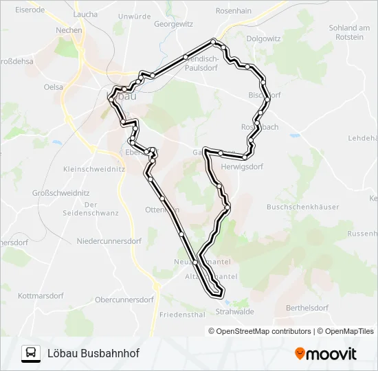 39 Bus Line Map