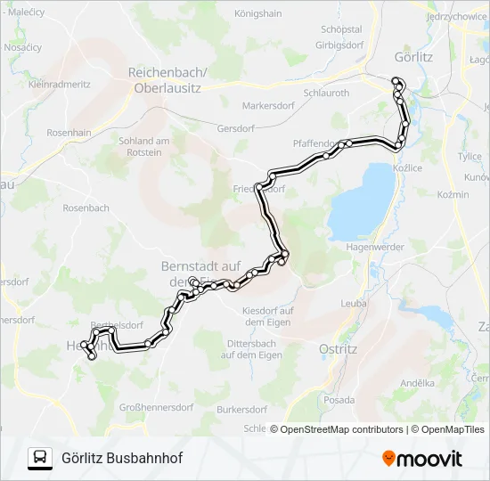 67 Bus Line Map