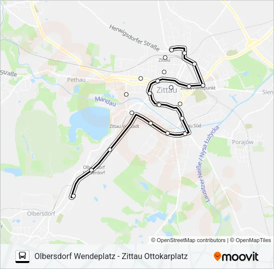 S15 Bus Line Map