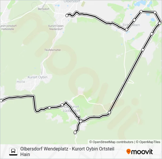 Автобус S17: карта маршрута