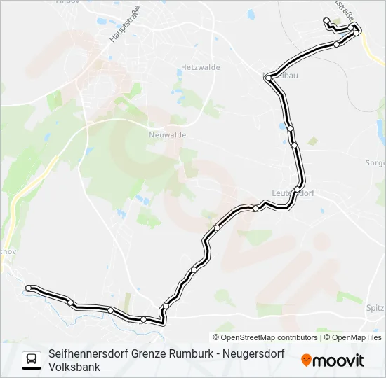 S38 Bus Line Map